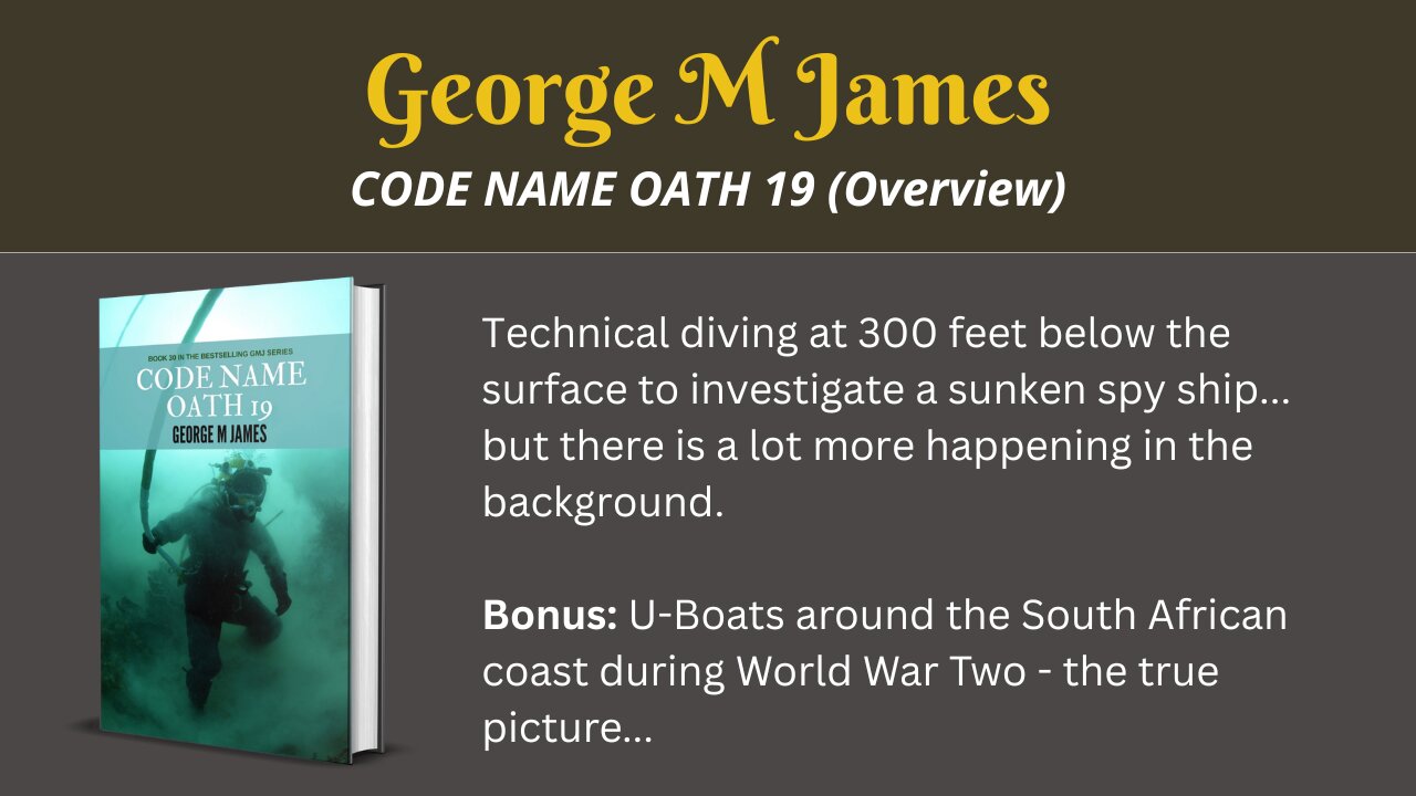 Code Name Oath 19 (Overview) - Technical Diving / U Boats during WW2 around the SA coasts