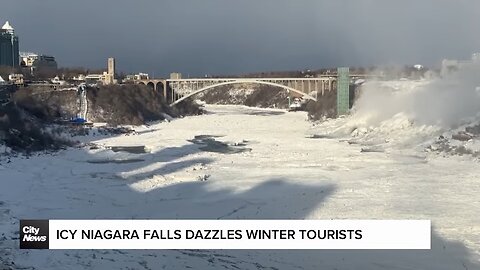 Niagara Falls dazzles as deep freeze arrives