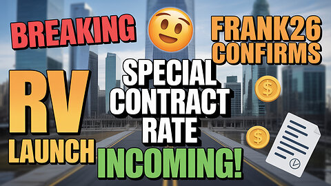 Breaking 💥 Frank26 Confirms RV Launch Special Contract Rate Incoming! 💥 Today's IQD News!