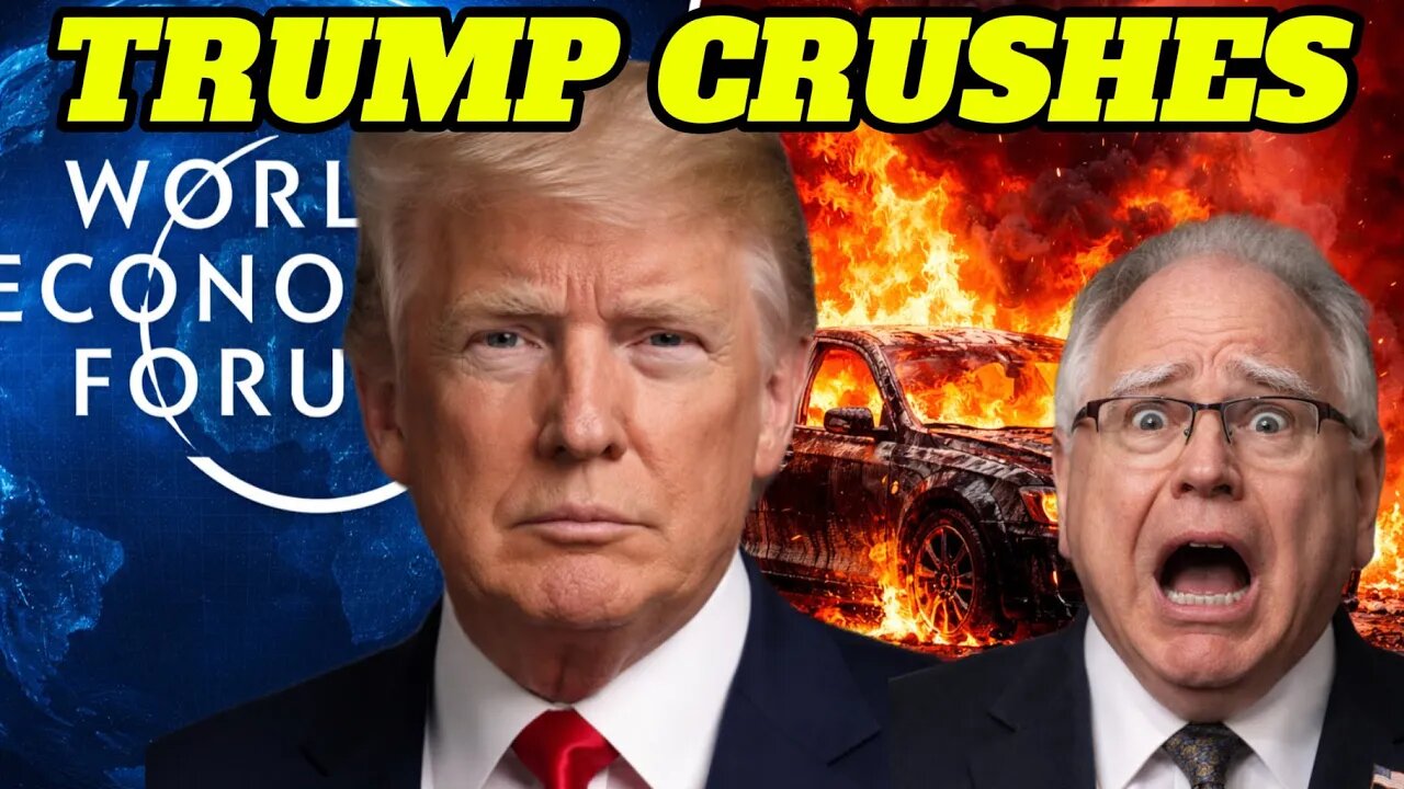 Trump Humiliates DAVOS Elites as Walz Gets Nightmare News!