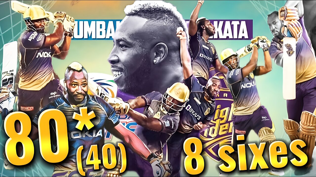 80(40) Russell Mayhem vs MI | IPL 2019 Thriller | KKR vs MI Highlights | Full HD