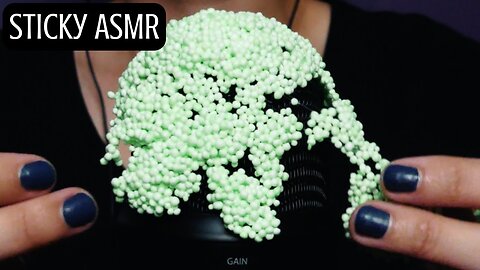 ASMR Sticky Sounds (no talking, floam, stickers, tape)