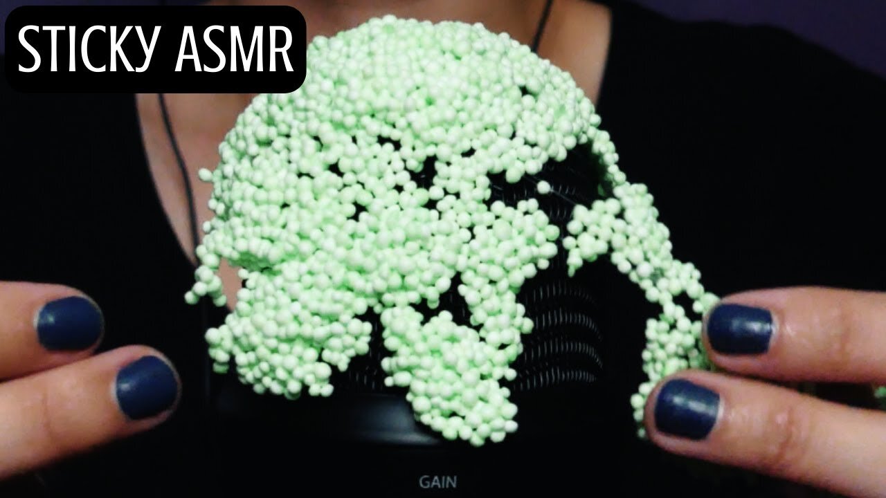 ASMR Sticky Sounds (no talking, floam, stickers, tape)