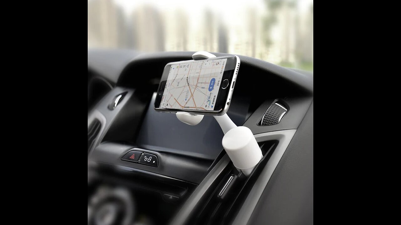 360° Rotatable Car Vent Phone Mount That Keeps Your Phone Away from Cool or Hot Air