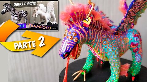 Alebrije Tramposo PARTE 2 - Como pintar un alebrije fácil y rápido