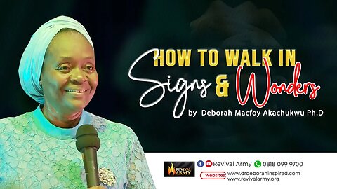 How to walk in Miracles and Signs