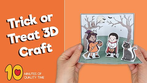 Trick or Treat 3D Halloween Craft