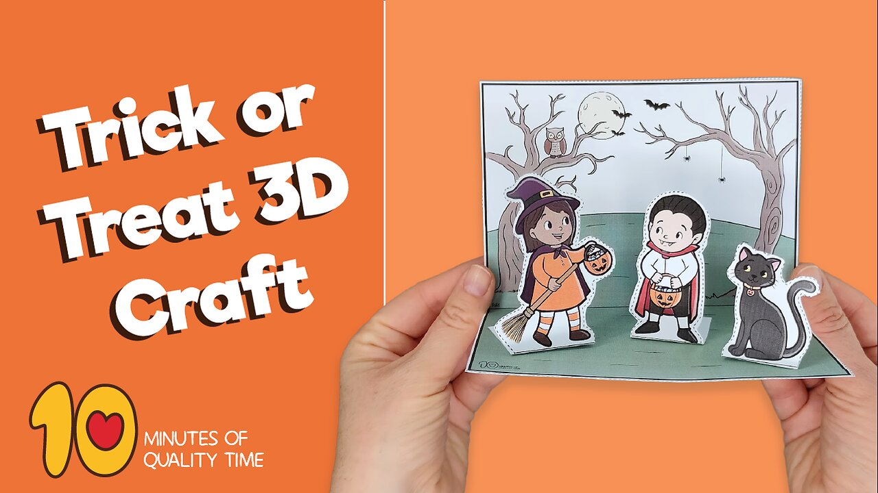 Trick or Treat 3D Halloween Craft