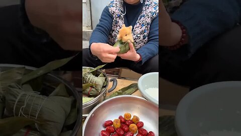 I have never eaten the rabbit stuffed rice dumplings. Cute pet debut plan. Rabbit. Pastoral cute