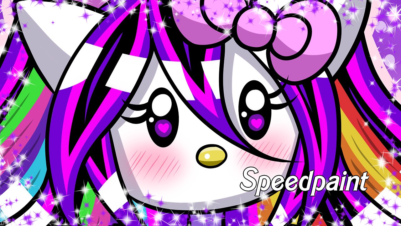 Speedpaint - OC Moon in Hello Kitty style!
