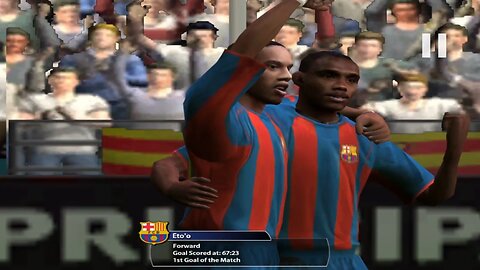 Samuel Eto'o Goal vs Atletico Madrid | FIFA 2005