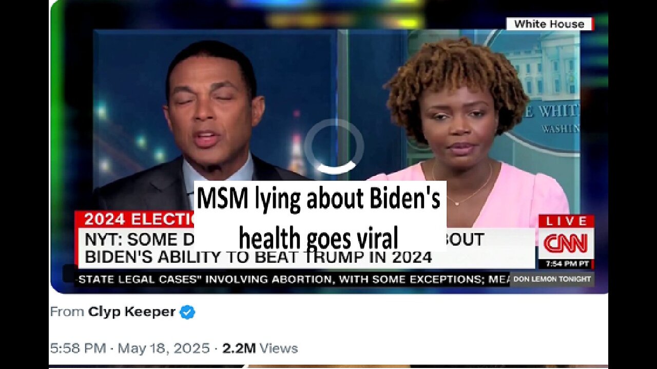 MSM clips lying about Bidens health goes viral