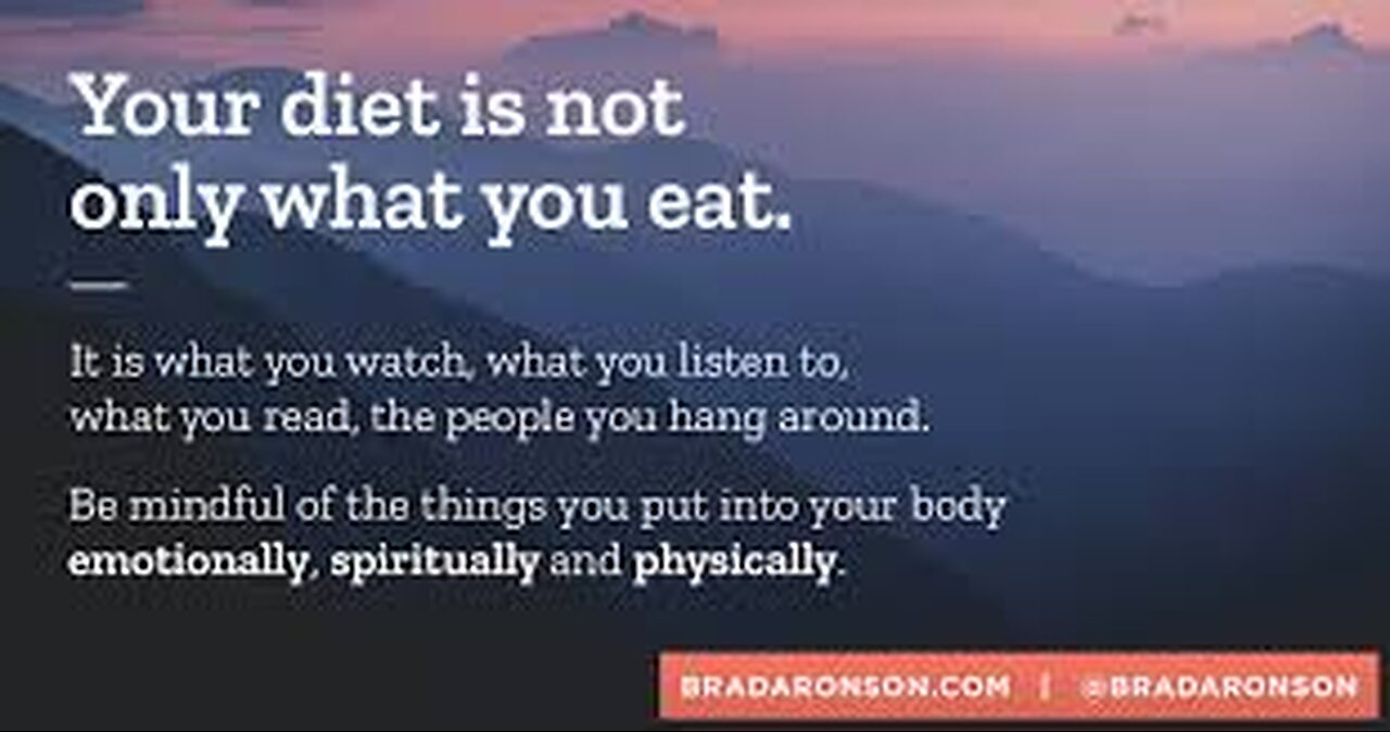 RE: Don't Poison Your Brain With What You Watch Or Think (The MIND/Soulfood)