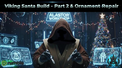 Viking Santa Clay Sculpting, Grinch Village Painting, and Card Game Commission!