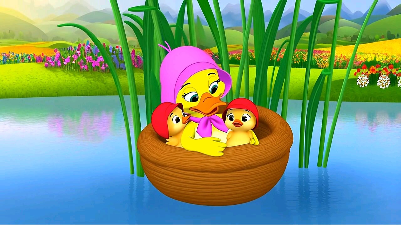 Five Little Ducks Nursery Rhyme and Kids Song