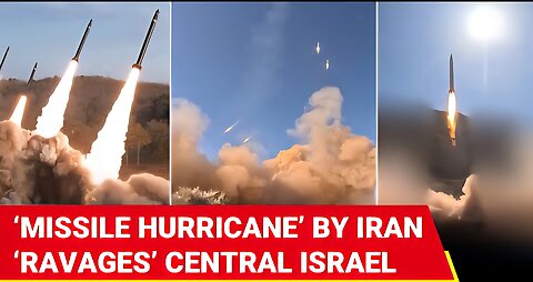 Iran’s ‘MISSILE HURRICANE’ Horrifies Israel; IRGC’s New Video Shows Tehran’s Thunderous Attack