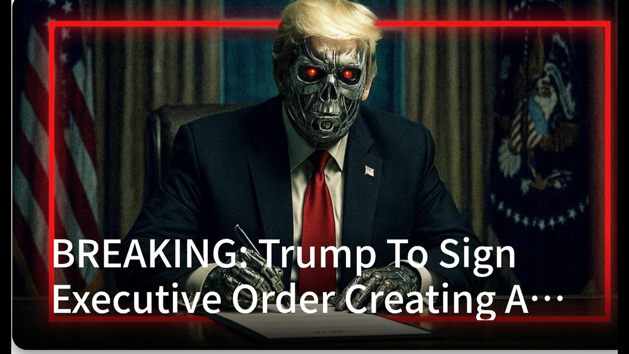 BREAKING: Trump To Sign Executive Order Creating A Federal Dictatorship Over All AI Development In The United States!