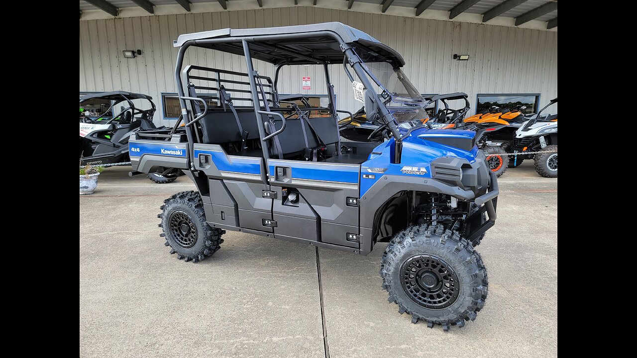 2023 KAWASAKI MULE PRO FXT CUSTOM BLUE WALK-AROUND