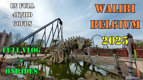 Walibi Belgium 2025 Full Vlog + On rides [4K/HD-60FPS]