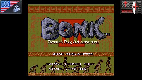 Bonk 3: Bonk's Big Adventure CD (TurboGrafx CD - Attract Mode) [NA Version of "PC原人3"]