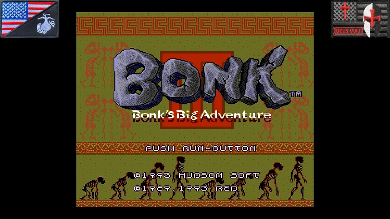 Bonk 3: Bonk's Big Adventure CD (TurboGrafx CD - Attract Mode) [NA Version of "PC原人3"]