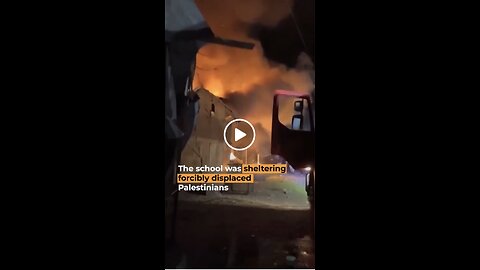 A School Sheltering Children Isreal Blows Up Gaza