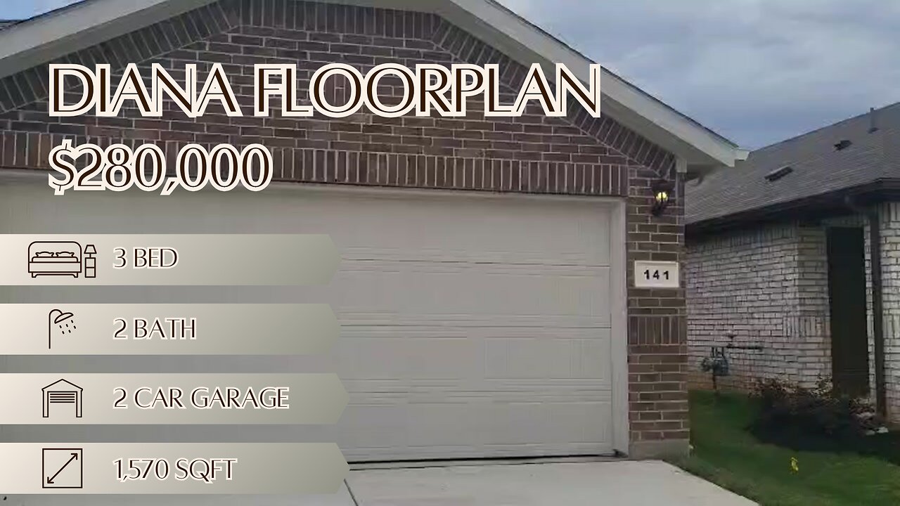 Schedule a Tour at the Newly Built Diana Floorplan
