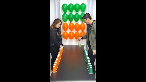 Balloon battle is an exciting challenge! Who will get full marks?