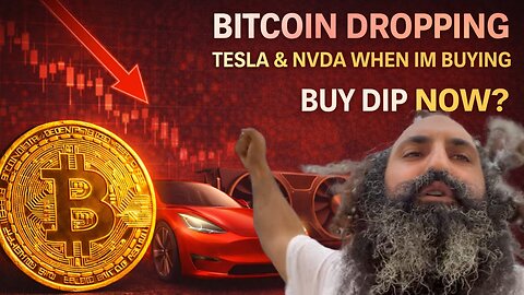 BITCOIN DROPPING, TESLA & NVDA WHEN IM BUYING
