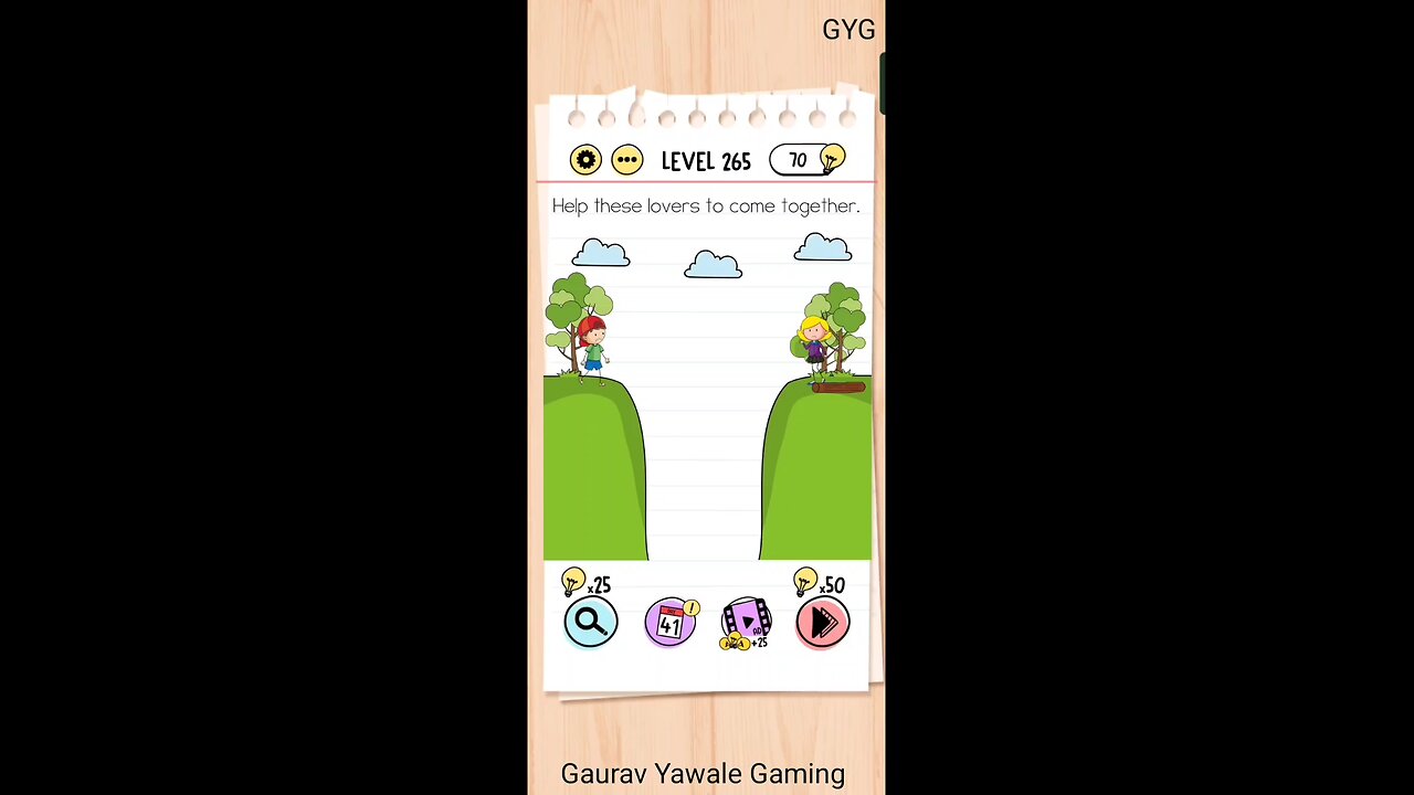 Help there lovers to comes tougher. Brain test level 265!