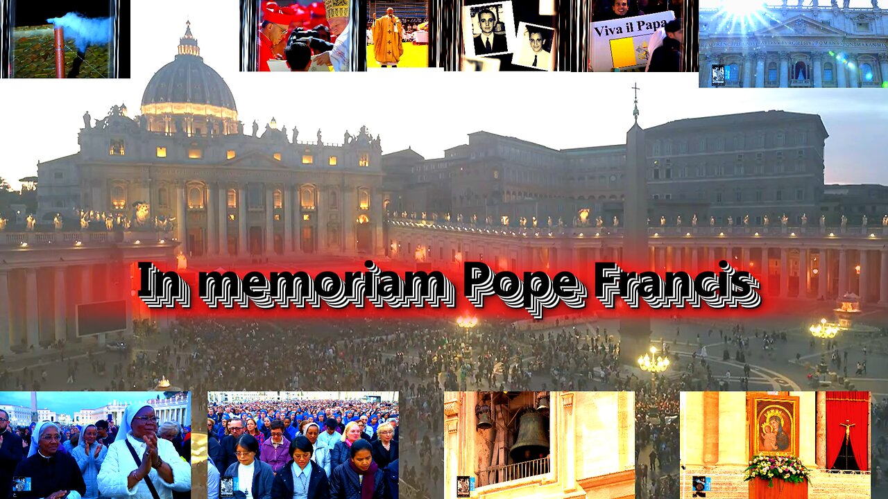 In memoriam Pope Francis . Piazza San Pietro Bell ringing in remembrance