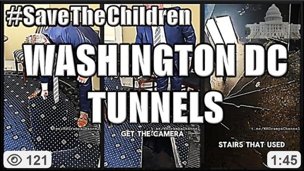 Tunnels found under the White House. Movie 3 & Movie 2's been unfolding — it will