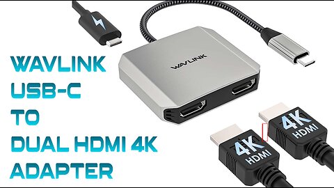 Wavlink USB-C to Dual HDMI Adapter