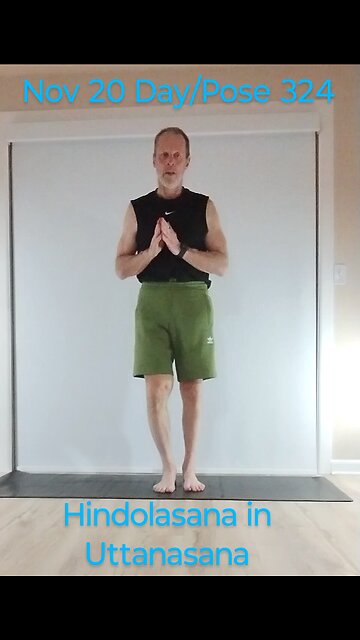 Hindolasana in Uttanasana / Baby Cradle in Standing Forward Fold Pose