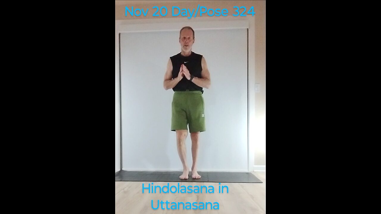 Hindolasana in Uttanasana / Baby Cradle in Standing Forward Fold Pose