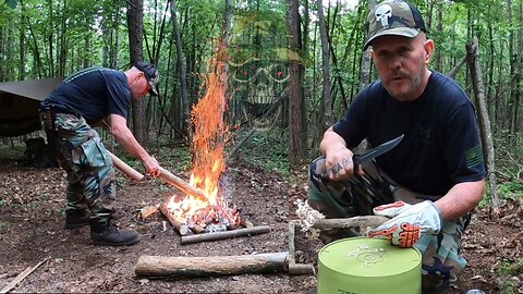 Camping Overnight Just Me and My Bucket