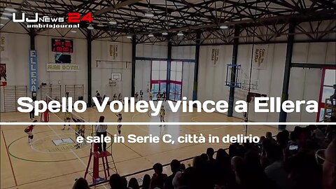 Spello Volley vince a Ellera e sale in Serie C, città in delirio