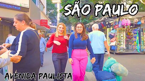 🇧🇷 Avenida Paulista Passeio na Avenida Mais Famosa de São Paulo em 4K - Brasil | Street Walk