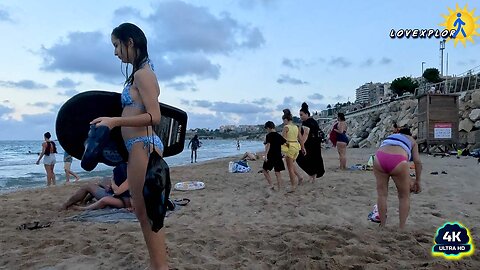 at the edge of the sky 🌃 Beach Walk | 4K Tour 🇪🇸