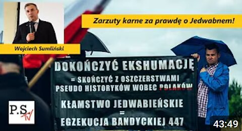 Zarzuty karne za prawdę o Jedwabnem! W. Sumliński ostro odpowiada Sikorskiemu!