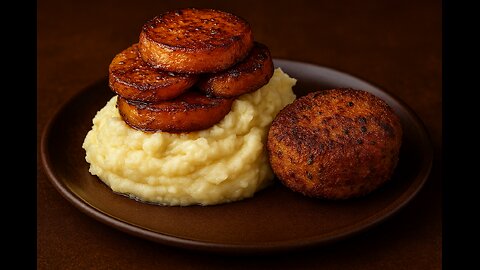 FlavorVille Fusion Feast 🍠🥔🐟 Candy Yams, Creamy Potatoes & Salmon Croquettes