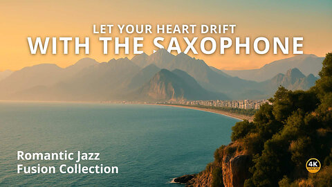 🌙 Romantic Fusion Jazz • 2.5 Hours of Smooth Sax & Dreamy Antalya Views [4K]
