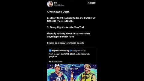 AEW Dork HUMILIATED Over WWE Using Van Gogh for Clash in Paris! #shorts