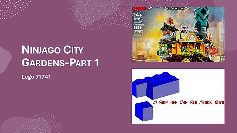 Building Lego 71741 Ninjago City Gardens-Part 1