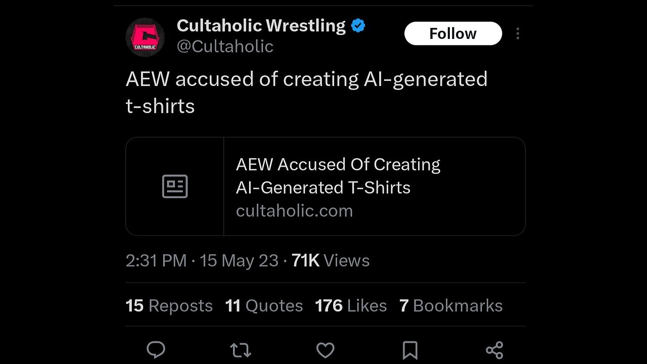 Cultaholic’s Hypocrisy EXPOSED – AEW AI Shirts = Silence, WWE? Full Panic! #shorts