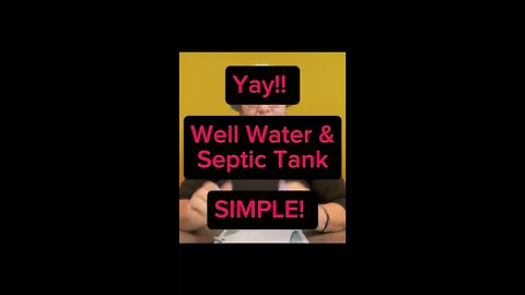 Yay - The Meeting On Well Water & Septic 🙌