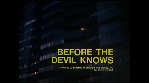 KOJAK---BEFORE THE DEVIL KNOWS