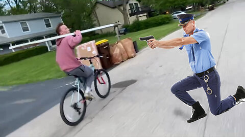 Snatching A Stop Sign! (cops called)