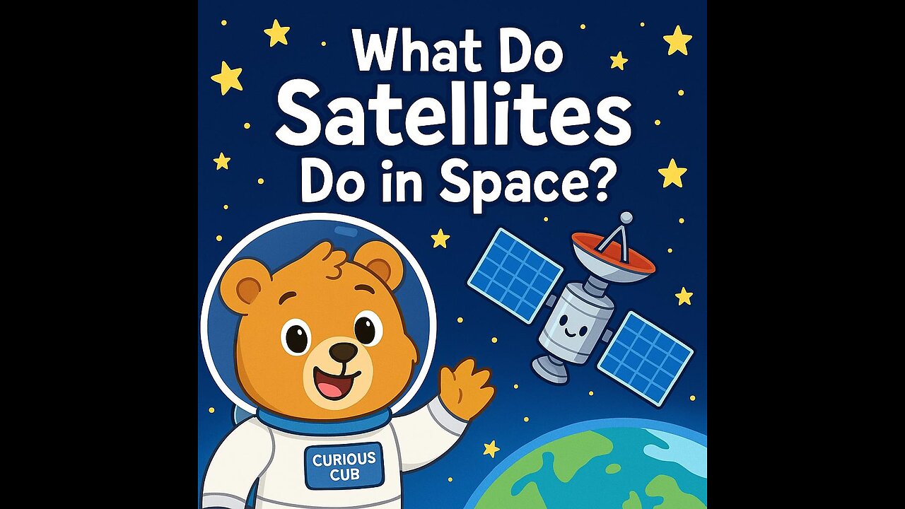 What Do Satellites Do in Space? | Curious Cub Explains for Kids 🛰️🌍