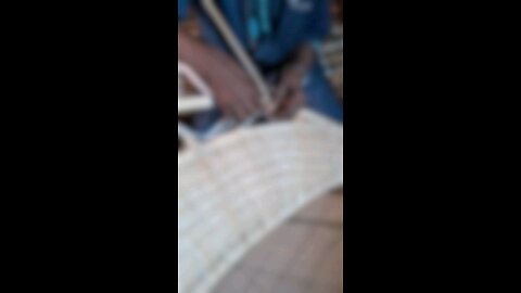 Weaving Rattan On Wrought Viking Frame